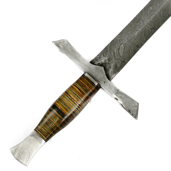 Longsword Bastard Sword High Carbon Damascus Steel Sword 29 Inch.png