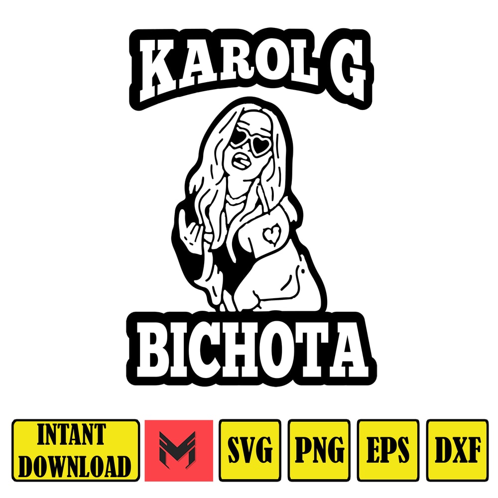 Karol G PNG SVG Mega, Karol G Alphabet Svg, Mañana Será Bonito Png, KG New Album Cover, Karol G Coffee Png, Instant Download (17).jpg
