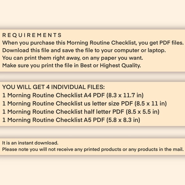 Morning Routine Printable, Printable Checklist, Daily Checkl | Inspire ...