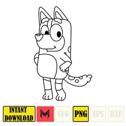 bluey png, bluey family party png, bluey birthday png, bluey party png, bluey party decorations (106)