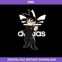son goku adidas png, adidas logo png, goku png, adidas cartoon png digital file
