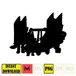 bluey png, bluey family party png, bluey birthday png, bluey party png, bluey party decorations (119)