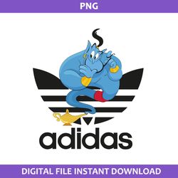 genie adidas png, adidas logo png, genie png, adidas cartoon png digital file