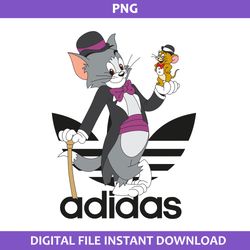Tom And Jerry Adidas Png, Adidas Logo Png, Tom And Jerry Png, Disney Adidas Png Digital File
