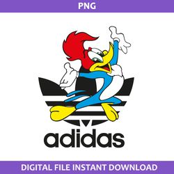 woody woodpecker adidas png, adidas logo png, woody woodpecker png, cartoon adidas png digital file