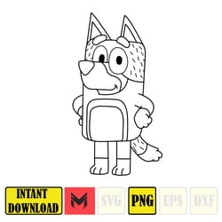 bluey png, bluey family party png, bluey birthday png, bluey party png, bluey party decorations (3)