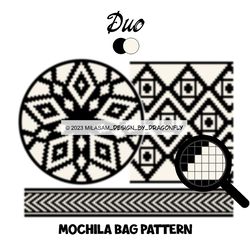 PATTERN: Tapestry crochet bag / wayuu mochila bag / Duo 861