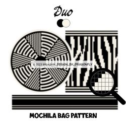 PATTERN: Tapestry crochet bag / wayuu mochila bag / Duo 862