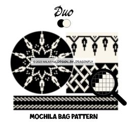 PATTERN: Tapestry crochet bag / wayuu mochila bag / Duo 863