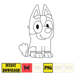 bluey png, bluey family party png, bluey birthday png, bluey party png, bluey party decorations (55)