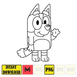 bluey png, bluey family party png, bluey birthday png, bluey party png, bluey party decorations (73)