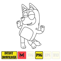 bluey png, bluey family party png, bluey birthday png, bluey party png, bluey party decorations (74)