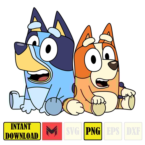 Bluey PNG, Bluey Family Party Png, Bluey Birthday PNG, Bluey - Inspire ...