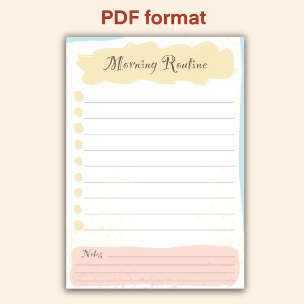 Morning Routine Printable, Printable Checklist, Daily Checkl | Inspire ...