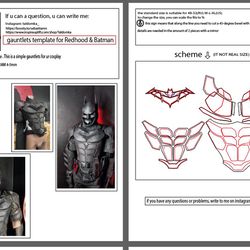 Batman chest template for your cosplay