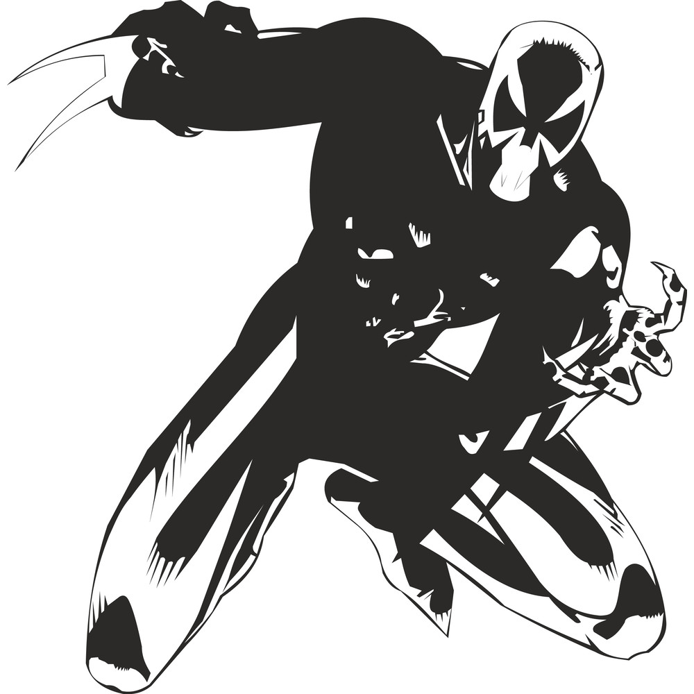 Spideman black _ white2.png
