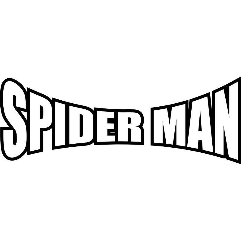 Spideman logo black _ white.png