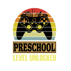 kindergarten level unlocked game on 1st grade svg, png printable cutting files svg