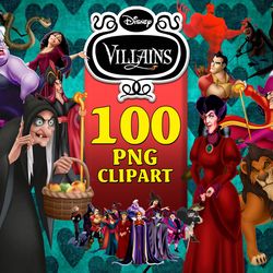 100 villains clipart png, maleficent captain hook, evil queen clipart, maleficent png, halloween png