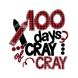 100 days of cray cray school svg cut file for cricut silhouette eps png dxf printable files