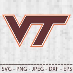 Virginia Tech Hokies Logo SVG PNG JPEG Digital Cut Vector Files for Silhouette Studio Cricut Design