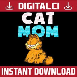 garfield mother's day cat mom garfield seated pose happy mother's day png sublimation design