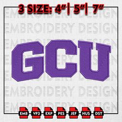 Grand Canyon Antelopes Embroidery files, NCAA D1 teams Embroidery Designs, Machine Embroidery Pattern
