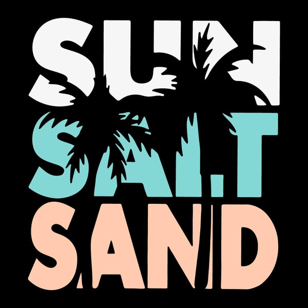 Sun Salt Sand SVG Summer SVG Cricut For Files Design | Inspire Uplift