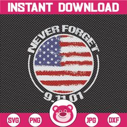 never forget 9/11 png, american patriot day, 20th anniversary png, american flag, september 11th, png sublimation print