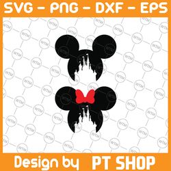 her mickey his minnie - matching disney couples svg- minnie and mickey svg- disney honeymoon