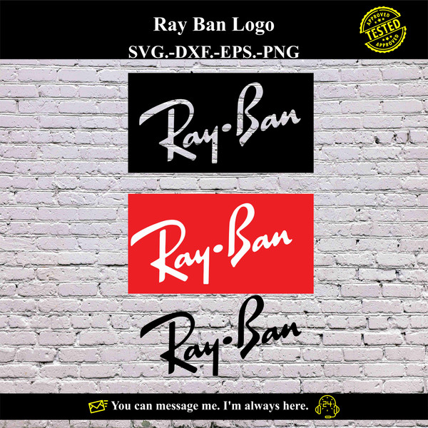 Ray Ban SVG Vector Digital product - instant download Inspire Uplift