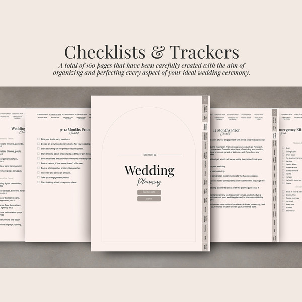 Wedding Planner for iPad Goodnotes, 160 Page Digital Wedding Planner, Wedding Itinerary, Wedding To Do List, Checklist (6).jpg