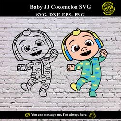 Baby JJ Cocomelon SVG Vector Digital product - instant download