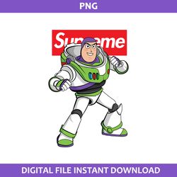buzz lightyear supreme png, supreme logo png, buzz lightyear png, disney supreme png sublimation