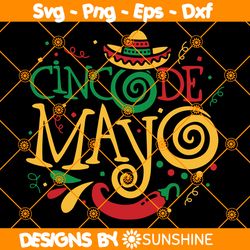 Cinco De Mayo Svg, Cinco de Mayo Shirt, Sombrero Svg, Fiesta Svg, Mexican Svg, Cinco de Drinko Svg, File For Cricut