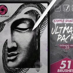 51 ultimate tattoo stipple shading brushes for procreate
