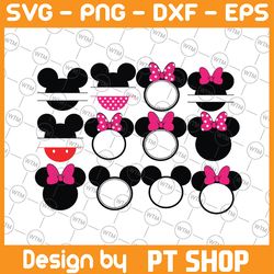 monogrammed mickey & minnie vinyl decals | monogrammed decals | monogram vinyl | disney | mickey mouse | minnie mouse |