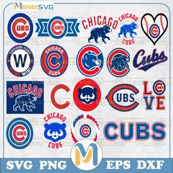 19 files chicago cubs baseball team svg, chicago cubs svg, mlb team  svg, mlb svg, png, dxf, eps, jpg, instant