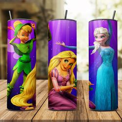 princess disney 20oz skinny tumbler wrap png, disney png, princess tumbler png, princess png, princess disney 11