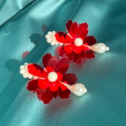 Floral Sequin Earrings