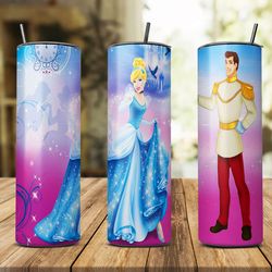 princess disney 20oz skinny tumbler wrap png, disney png, princess tumbler png, princess png, princess disney 16