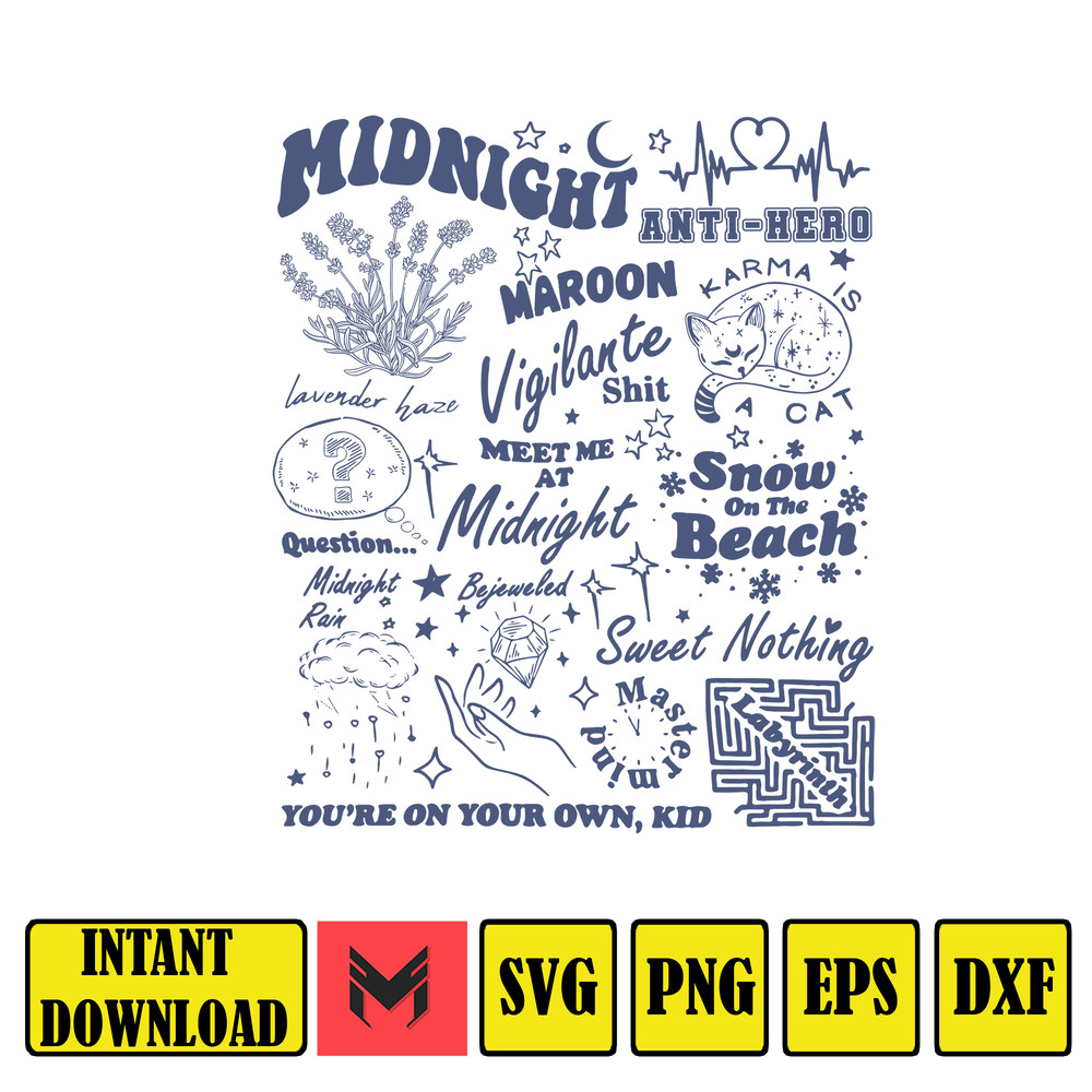 Taylor Swift Midnight SVG walker , vector file , file cut , for Cricut, Silhouette , digital downdload (13).jpg
