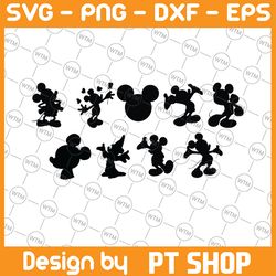 disney world svg bundle, mickey mouse outline svg bundle, png,dxf,silhouette, mickey mouse clipart, cutting files for cr