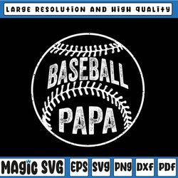 baseball papa svg, baseball svg, sports papa svg, cricut, silhouette, cut files, father's day, digital download