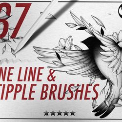 fine line & stipple brushes