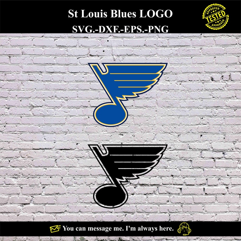 St Louis Blues LOGO SVG Vector Digital product - instant dow | Inspire ...