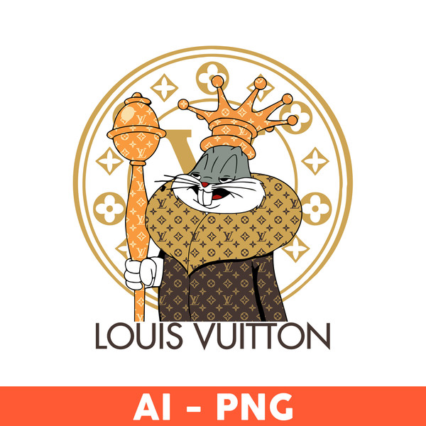 Bugs Bunny LV Png, Bugs Bunny Png, Louis Vuitton Logo Png, F