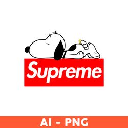 supreme snoopy png, snoopy png, logo supreme brand svg, fashion brand svg - download file