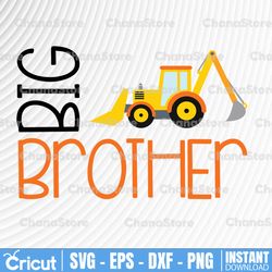 big brother dump truck svg - big bro svg, lil bro svg, monster truck cut files, silhouette cricut