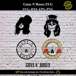 Guns NRoses Logo SVG Vector Digital product - instant download